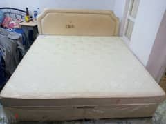 doubel bed with matters for sale size 190×180 phone number 96474528