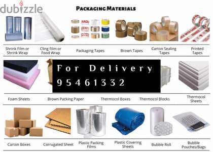 Packaging Material Boxes Stretch roll Bubble Roll Foam Paper bundle