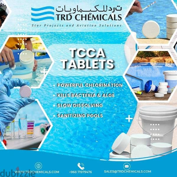 TCCA Chlorine Tablets - Easy Pool Care for Crystal Clear Water! 0