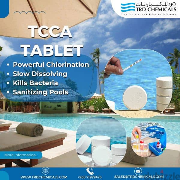 TCCA Chlorine Tablets - Easy Pool Care for Crystal Clear Water! 3