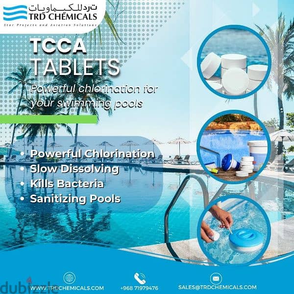 TCCA Chlorine Tablets - Easy Pool Care for Crystal Clear Water! 6