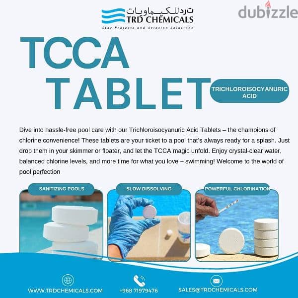 TCCA Chlorine Tablets - Easy Pool Care for Crystal Clear Water! 7