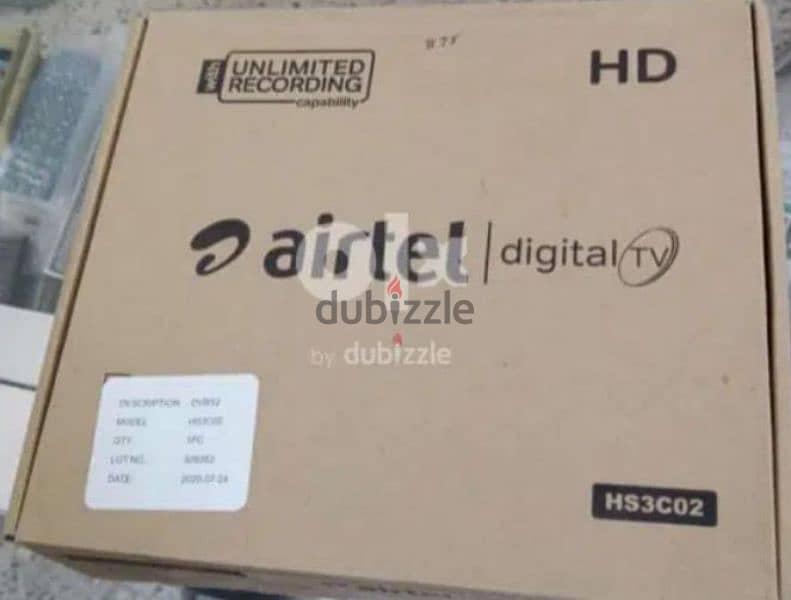 new HD Airtel setup box with Hindi Tamil malayalam Telugu sports 0