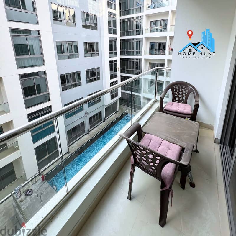 MUSCAT HILLS | GREAT 2BHK APARTMENT WITH POOL VIEW FOR RENT 2