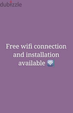 free Wi-Fi connection and installation available 0