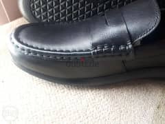 Solid black genuine loafers (1)