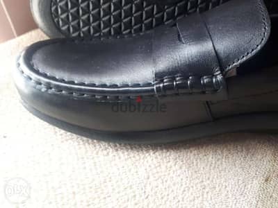 Back genuine leather loafers