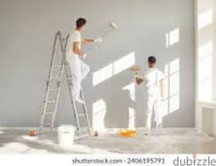 paint work and wallpaper paint villas flat building