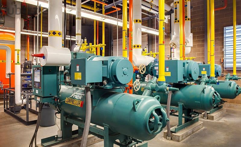 Cold storage, Servicing of cold storage, Bitzer condensing units. 1