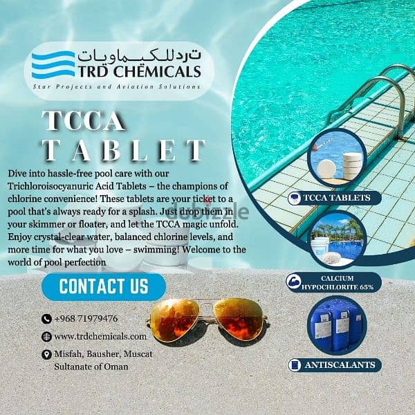 Top-Quality TCCA Tablets for Pool Maintenance–Reliable and Effective!" 2