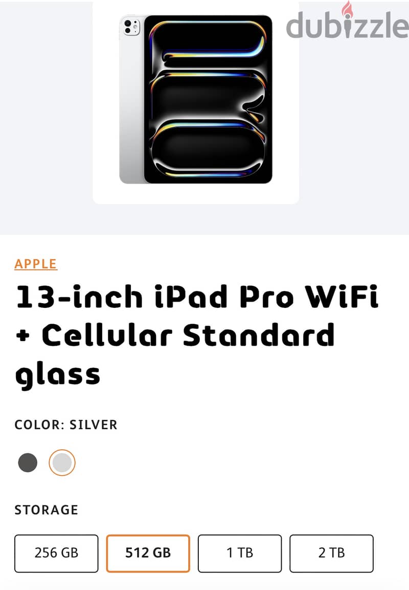 I pad pro 13-inch (m4) wifi & cellular 0