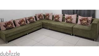 7 seater sofa with cushions and table 0