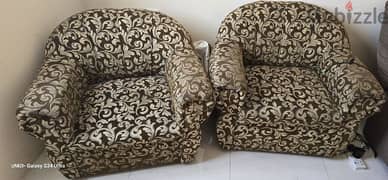 2 single sofas