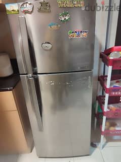 fridge and steel cupboard