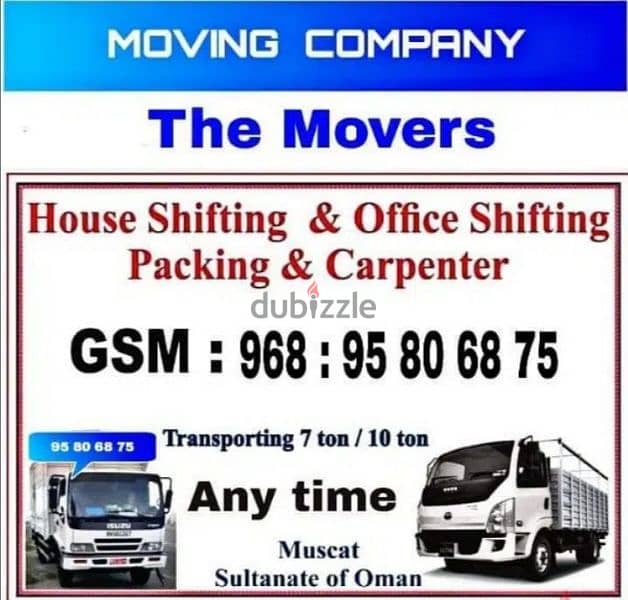 PACKERS AND MOVER 24HOURS TRANSPORT 0