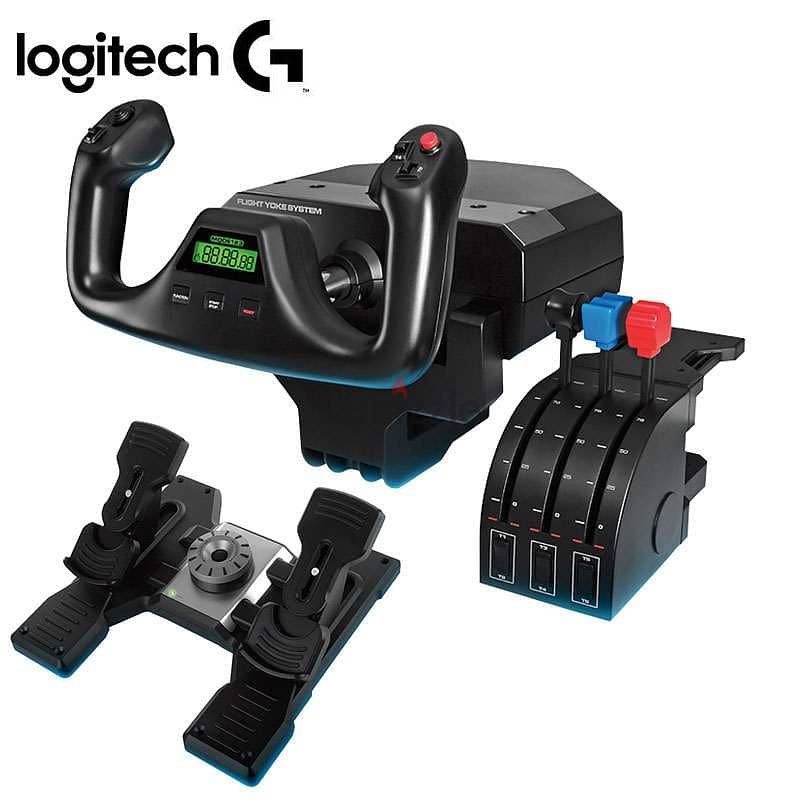 Logitech G PRO Flight Yoke System With Rudders 0