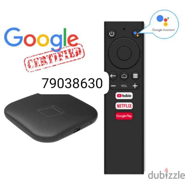 Google Tv Box with Bluetooth Remote and one year subscrtion. 0