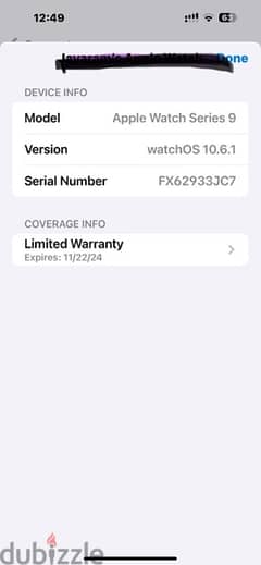 Apple watch  series 9  GPS 45mm warranty 0