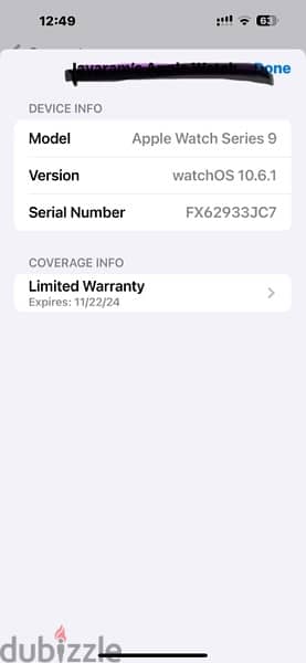 Apple watch  series 9  GPS 45mm warranty 0