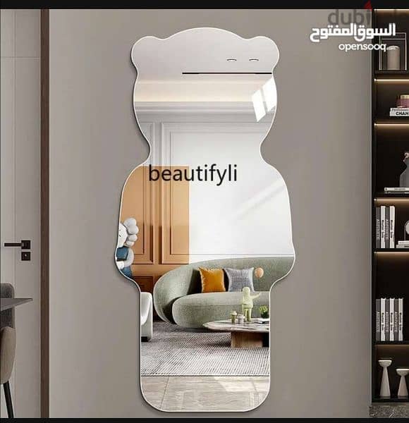 mirror with stan & LEd light for washroom, bedroom, drawing room 5