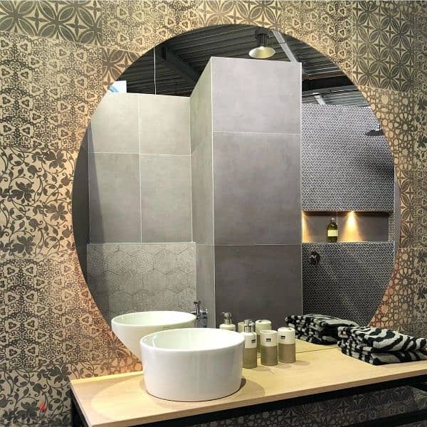 mirror with stan & LEd light for washroom, bedroom, drawing room 13