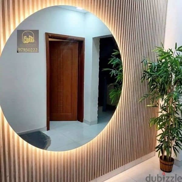 mirror with stan & LEd light for washroom, bedroom, drawing room 16