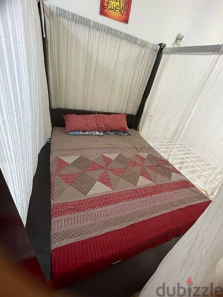 wooden bed urgent sale 1