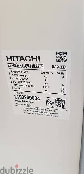 hitachi double door inverter  refrigerator for sale 1