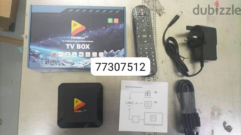 4k Tv Box with Ip_Tv one year subscription 0