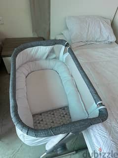 next to me baby crib with baby nest