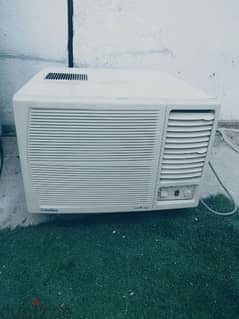 window AC cooler 1.5 B compressor made in Saudi Foundation no problem 0