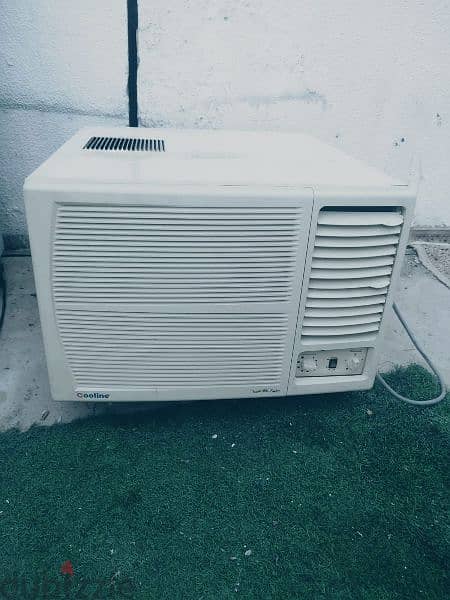 window AC cooler 1.5 B compressor made in Saudi Foundation no problem 0