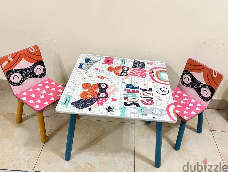 kids chair and table set 2