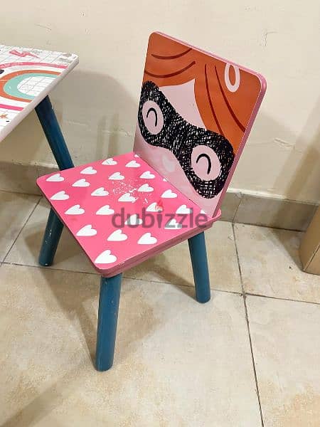 kids chair and table set 3