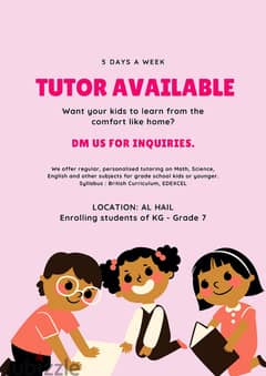 Tuition for class 1 - 10