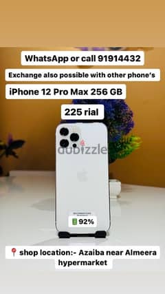 iphone 12 pro max 256 GB very good condition