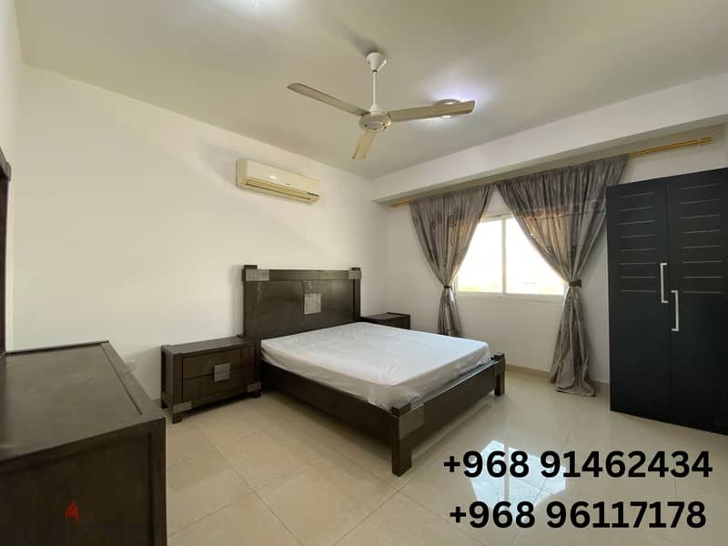 Spacious Fully Furnished room with attached bathroom in Al Ghubrah 0