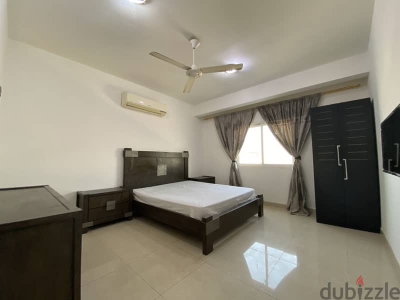 Spacious Fully Furnished room with attached bathroom in Al Ghubrah 1