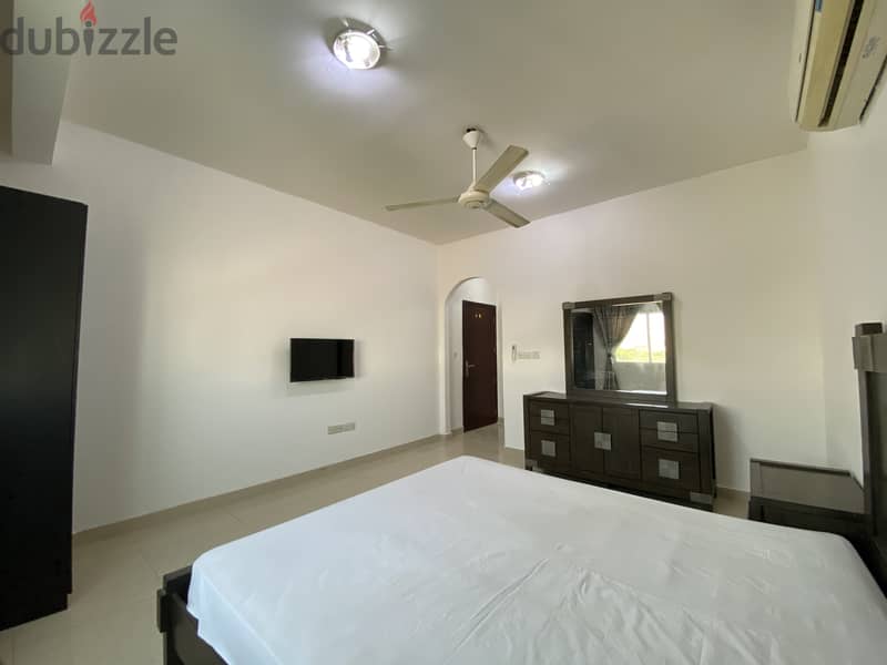 Spacious Fully Furnished room with attached bathroom in Al Ghubrah 2