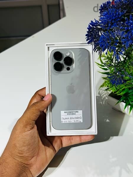 iPhone 15 pro 256 GB Apple warranty 23-03-2025 0