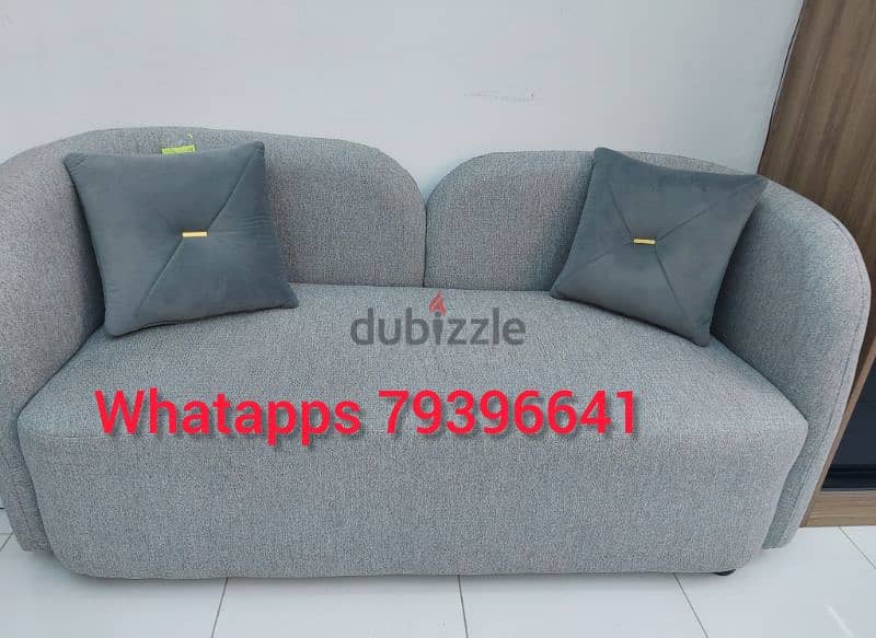 new 2 seater sofa without delivery 1 piece 55 rial 0