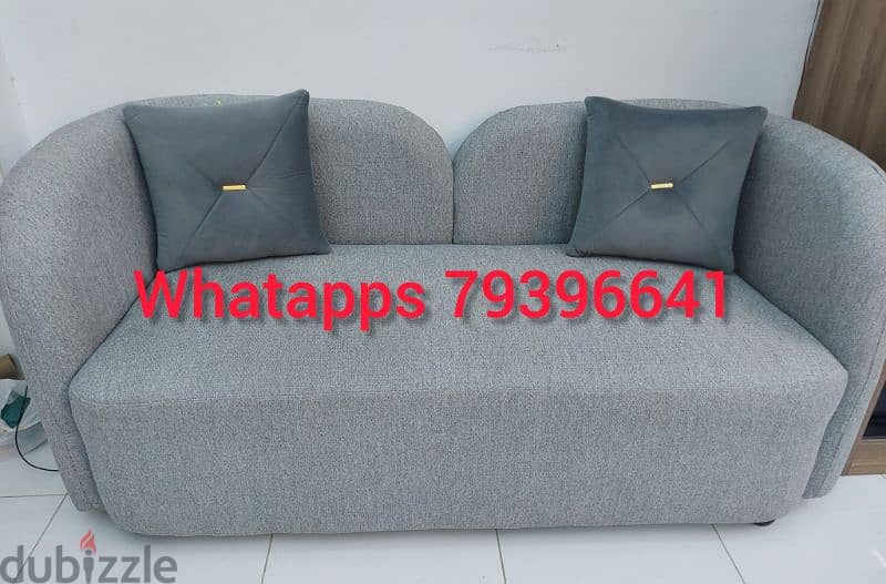 new 2 seater sofa without delivery 1 piece 55 rial 3