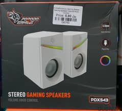 Porodo Gaming Stereo Gaming Speaker Volume Knob Control PDX543