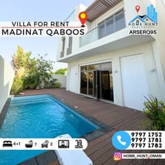 MADINAT QABOOS | 4+1 SPACIOUS VILLA WITH PRIVATE POOL FOR RENT