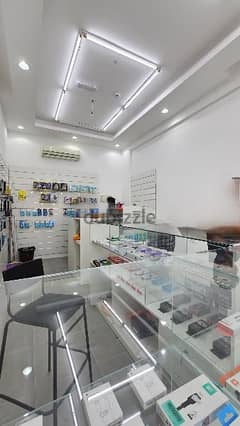 new mobile shop 1 month only with stock furnished