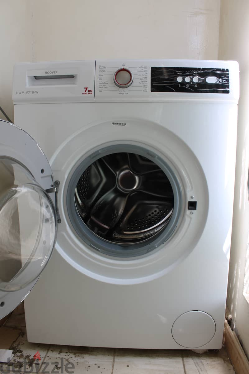 HOOVER 7KG AUTOMATIC FRONTLOAD WASHINE MACHINE. UNDER WARRANTY 1