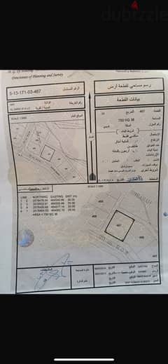 ارض سكنية للبيع في عبري الدريز مساحتها 750