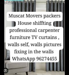 Best carpenter fixing curtains furniture TV etc