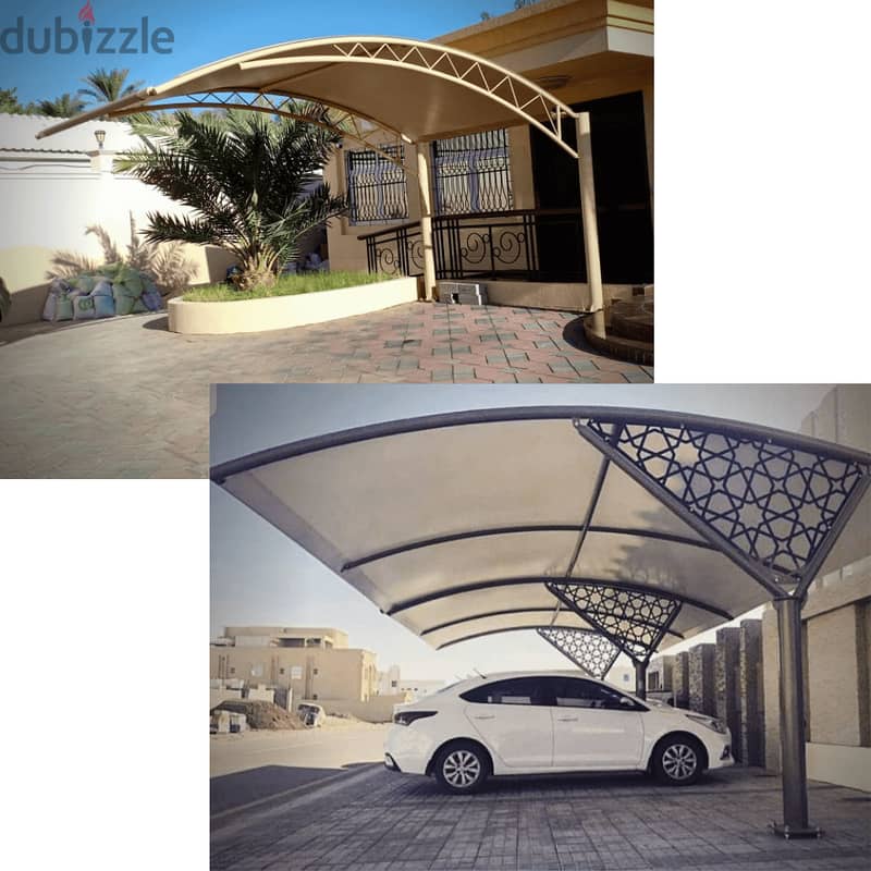 All Kinds Of Shade Work Car Parking Shades, BUS PARKING SHADE work 4