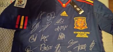 Spain signed jersey 0